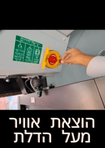 מעל הדלת להוציא אוויר 